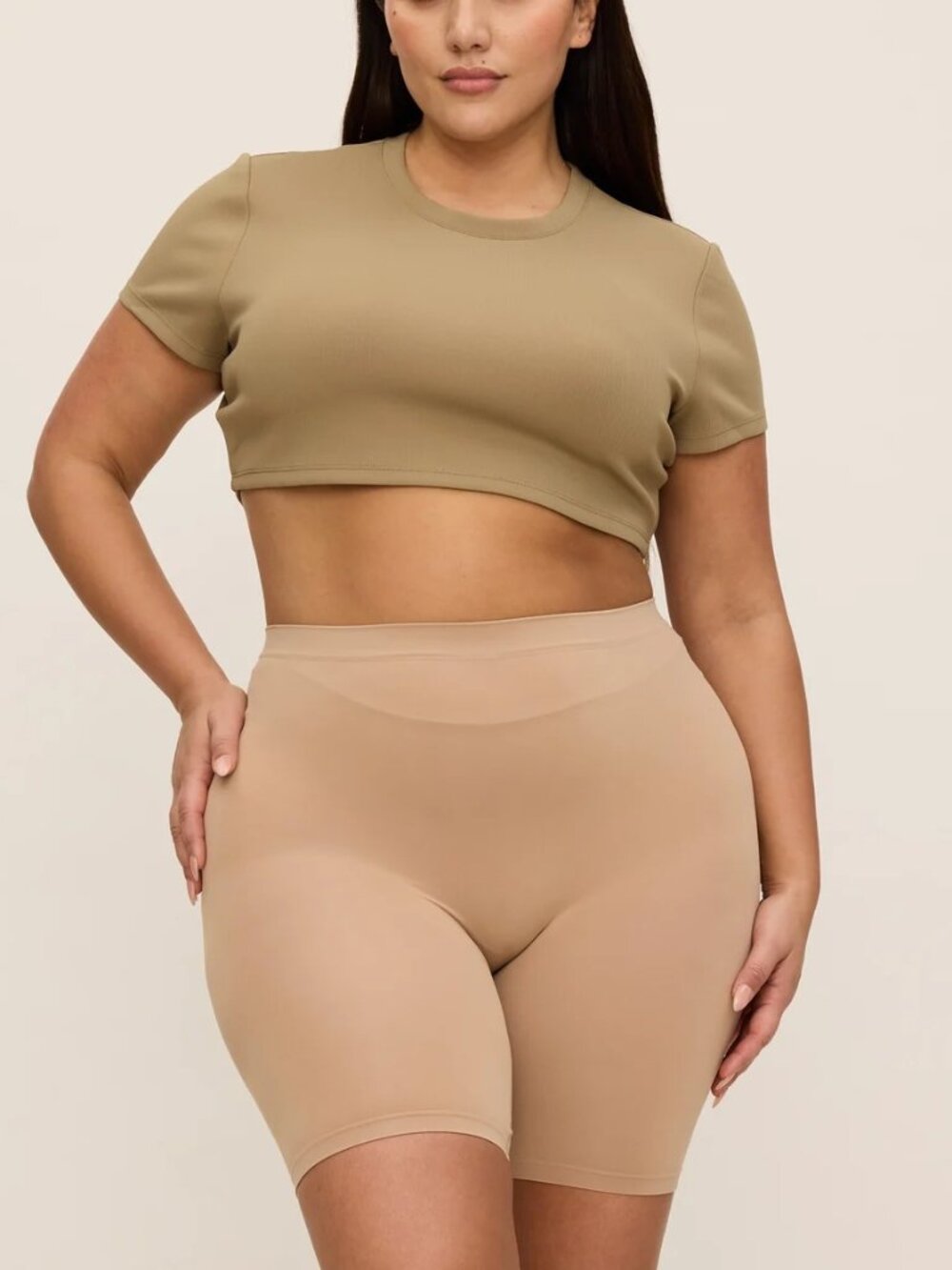 NEW Thigh Society WhispAir Cooling Anti-Chafe Short Almond 7" XL/2XL